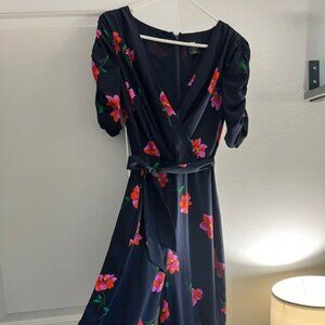 DKNY Navy floral jumpsuit